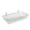 Azar Displays 5"H Chrome Wire Basket, PK2 300625